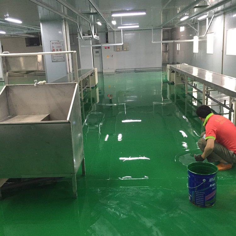 環氧地坪漆施工中